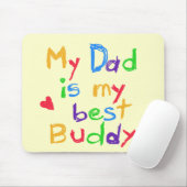 私のパパ私の最も最高のな相棒のTシャツおよびギフト マウスパッド (マウス)