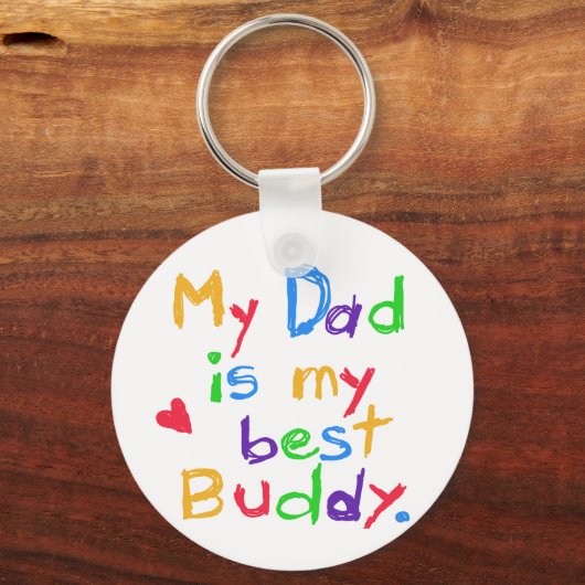 私のパパ私最高ののバディTシャツとギフト キーホルダー (正面)