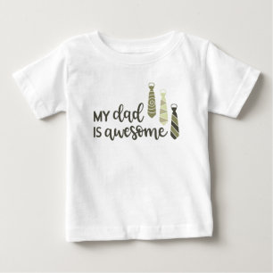 私のパパ素晴らしはベビーTシャツ ベビーTシャツ