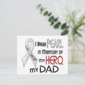 私のパパ肺癌の記憶の中の真珠 ポストカード (スタンド正面)