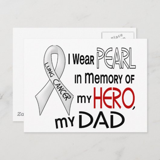 私のパパ肺癌の記憶の中の真珠 ポストカード (正面/裏面)