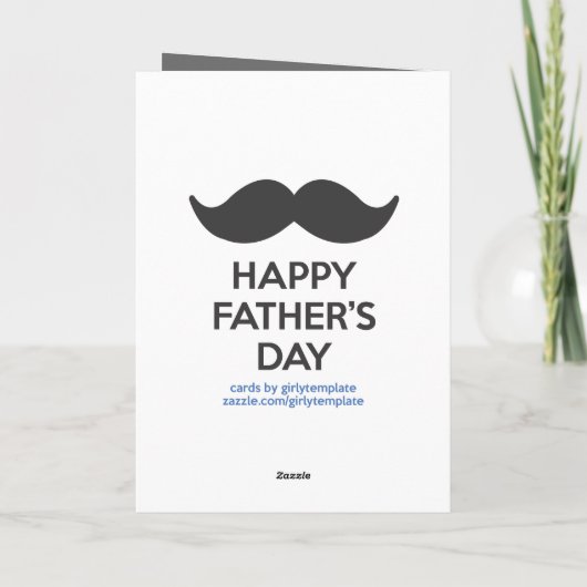 私のパパ カード (裏面)