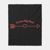 私のパパ フリースブランケット (正面)