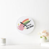 私のパパ ラウンド壁時計 (ホーム)