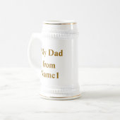 私のパパ、私の英雄 ビールジョッキ (正面左)