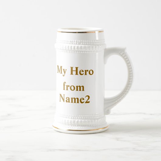 私のパパ、私の英雄 ビールジョッキ (右)
