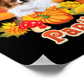 私のパピヨン犬に感謝する私はポンプである ポスター (角)