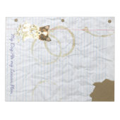 私のパピロン食べのレッスンプラン ノートパッド (正面)