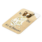 私のパピロン食べの宿題 マグネット (左側)