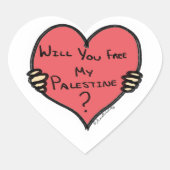 私のパレスチナを解放してくれる？ ハートシール (正面)