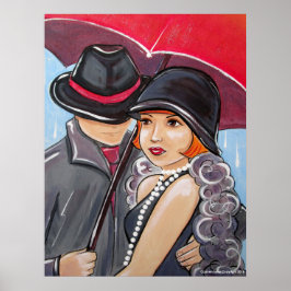 私のパレードで雨を降らせない – 1920sフラッパー ポスター