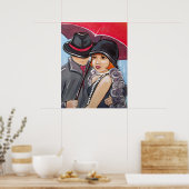 私のパレードで雨を降らせない – 1920sフラッパー ポスター (キッチン)