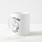 私のパンはコアラ茶だ コーヒーマグカップ (正面左)