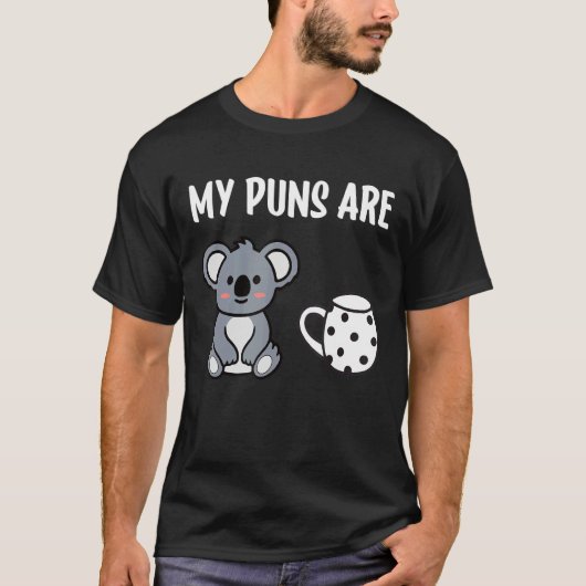 私のパンはコアラ茶プンコアラクマ動物 Tシャツ (正面)