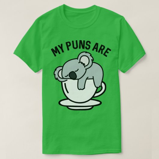 私のパンはコアラ茶2 Tシャツ (デザイン正面)