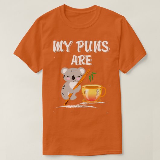 私のパンはコアラ茶6 Tシャツ (デザイン正面)