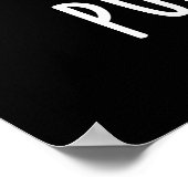 私のパンは全てパーズポーズの猫パおもしろいン・ダークBG ポスター (角)