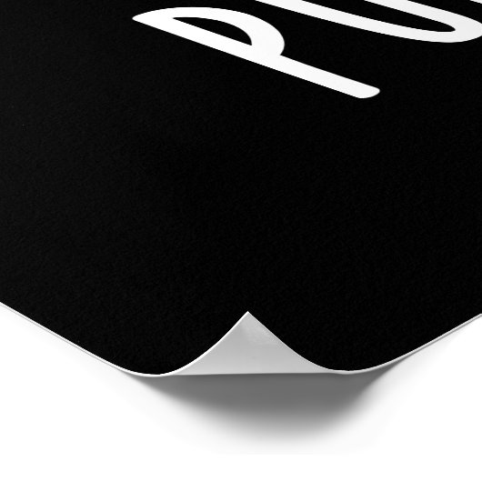 私のパンは全てパーズポーズの猫パおもしろいン・ダークBG ポスター (角)