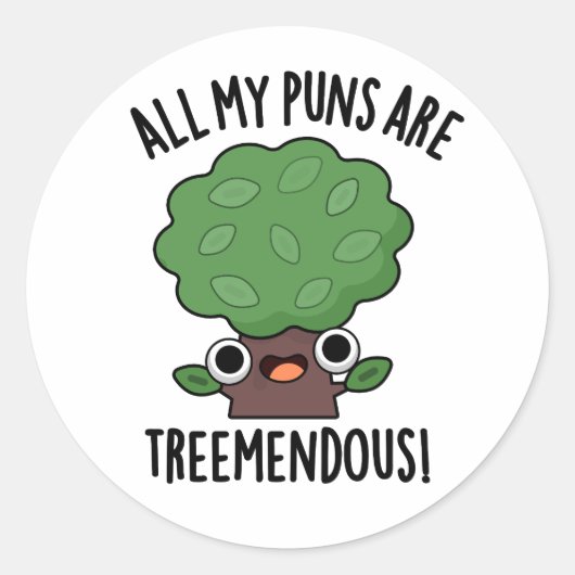 私のパンチは木の枝おもしろいが枯れる ラウンドシール (正面)