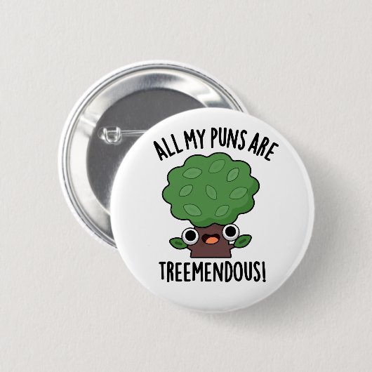 私のパンチは木の枝おもしろいが枯れる 缶バッジ (正面&裏面)