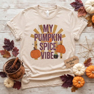 私のパンプキンスパイスの雰囲気 ハロウィン 秋 シャツ