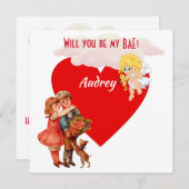 私のパーソナライズされたかわいい天使の雲になるだろうか (正面/裏面)