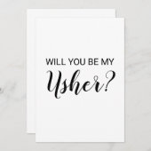 私のパーソナライズされたアッシャーのカードは? 招待状 (正面/裏面)