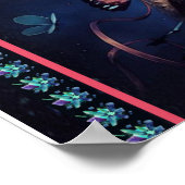 私のパーソナライズされたガールフレンドの狼の毛布に ポスター (角)