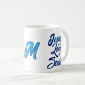 私のパーソナライズされたソウルコーヒーマグのイエズス愛好家 コーヒーマグカップ (正面右)