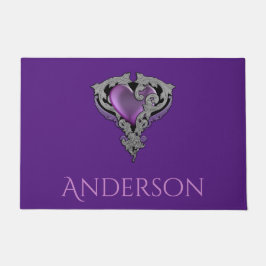 私のパーソナライズされたハート ドアマット