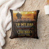 私のパーソナライズされたパパに息子からのラブレターへ クッション (ブランケット)