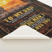 私のパーソナライズされたパパに息子とダからのラブレターに シェルパブランケット (3/4)