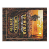 私のパーソナライズされたパパに息子とダからのラブレターに テーブルクロス (正面(横))