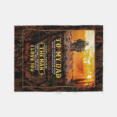 私のパーソナライズされたパパに息子とダからのラブレターに フリースブランケット (正面(横))