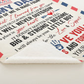 私のパーソナライズされたパパ毛布にソンエアメールから シェルパブランケット (3/4)