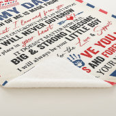 私のパーソナライズされたパパ毛布にソンエアメールから シェルパブランケット (3/4)