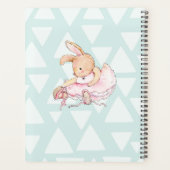 私のパーソナライズされたベビーの思い出 – Rabbit Balerina プランナー手帳 (裏面)