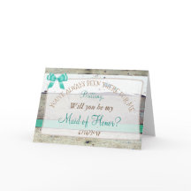 私のパーソナライズされたメイド・オブ・オーナー（花嫁付き添い人）素朴だ