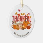 私のパーソナライズされた先生に感謝する セラミックオーナメント (右)