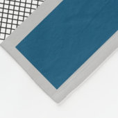 私のパーソナライズされた名前はテニスラケットとボールが大好き フリースブランケット (角)