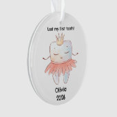 私のパーソナライズされた失った最初の歯のクリスマス オーナメント (正面)