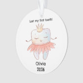 私のパーソナライズされた失った最初の歯のクリスマス オーナメント (正面)