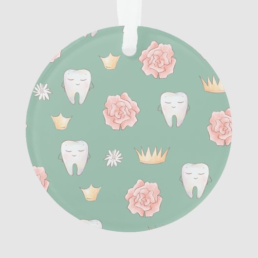 私のパーソナライズされた失った最初の歯のクリスマス オーナメント (裏面)