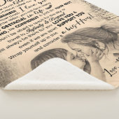 私のパーソナライズされた娘には、ママ毛布からの愛 シェルパブランケット (3/4)