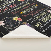 私のパーソナライズされた娘には、母からの愛が夢を見た シェルパブランケット (3/4)