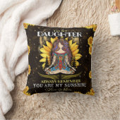 私のパーソナライズされた娘には、母からの愛 クッション (ブランケット)