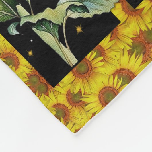 私のパーソナライズされた娘に母の夕花を愛して フリースブランケット (角)