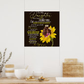 私のパーソナライズされた娘に母の夕花を愛して ポスター (キッチン)