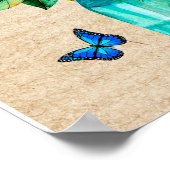 私のパーソナライズされた娘にMom Butterflからの愛 ポスター (角)