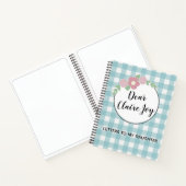 私のパーソナライズされた娘の日記への手紙 ノートブック (内部)